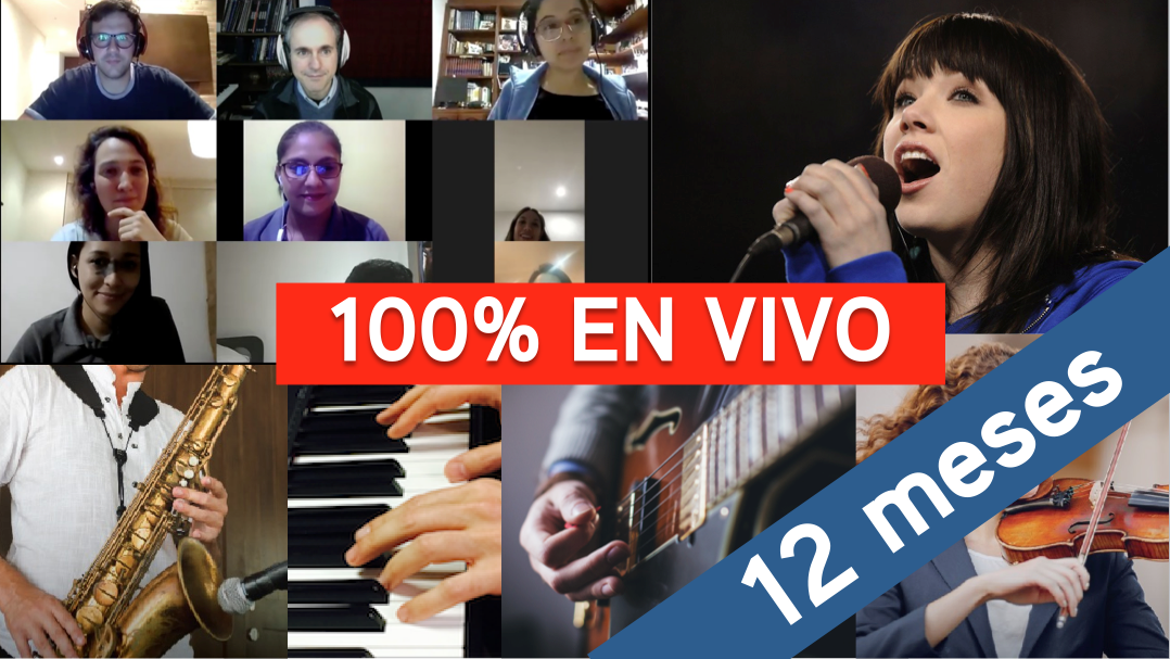 Curso online 100% en vivo - todos los instrumentos (12 meses)32 T +32 INS
