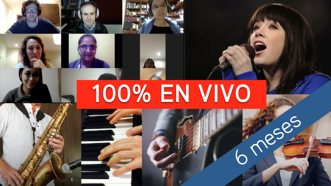 Curso online 100% en vivo - todos los instrumentos (6 meses)